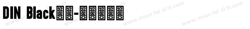 DIN Black字体字体转换